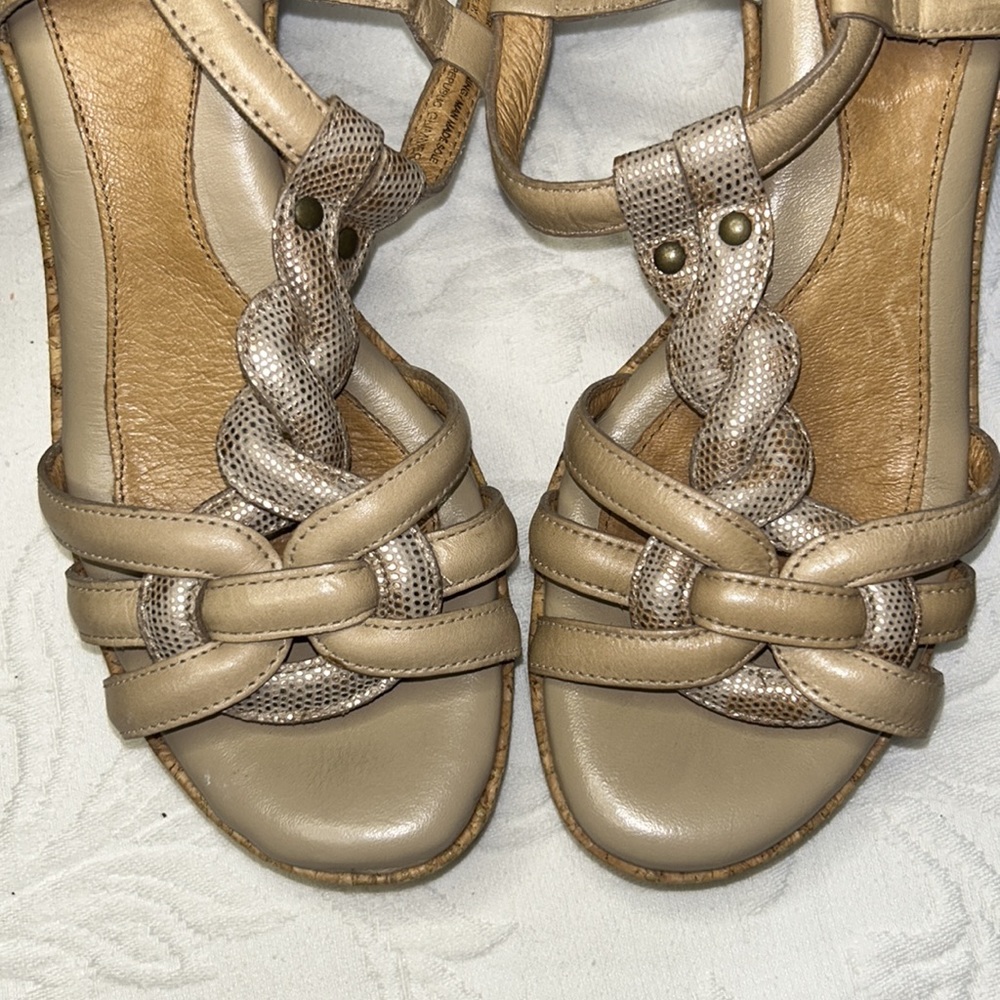 Nurture Glimmer Wedge Platform Sandals